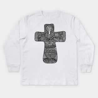 The Cross of the Lord and Savior Jesus Christ Kids Long Sleeve T-Shirt